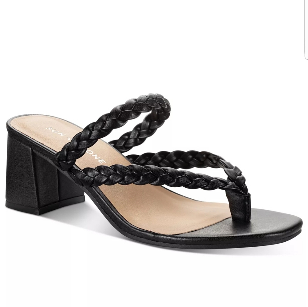 Brand New Sun + Stone " Winnie" Braided Dress Sandals.  New with Box